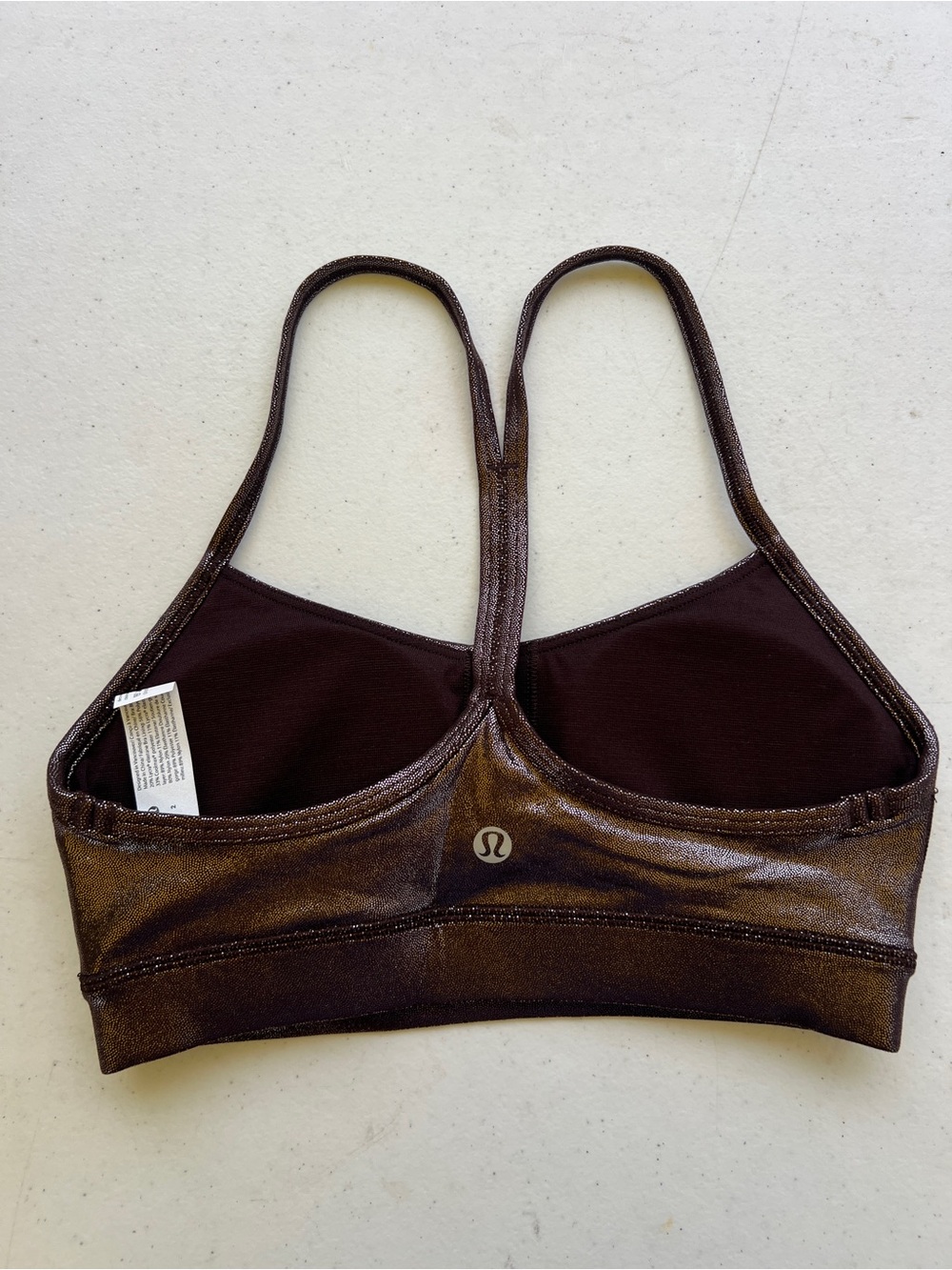 RARE Lululemon LIMITED EDITION Flow Nulu Y Foil Sports Bra 2 - Picture 5 of 9